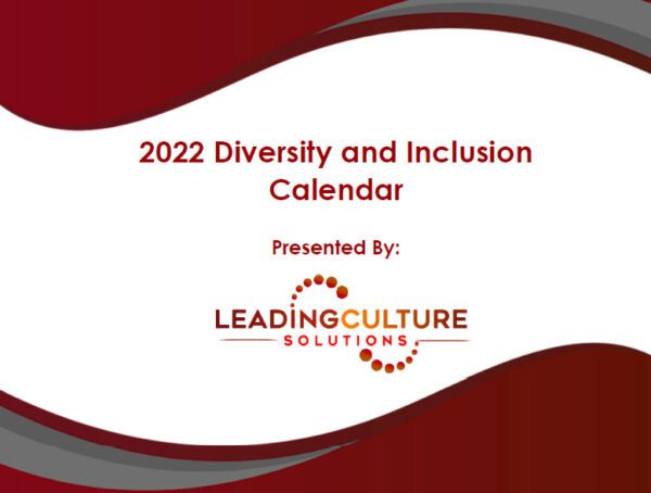 2022 Diversity and Inclusion Calendar